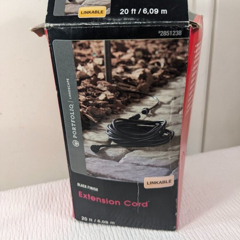 Portfolio Landscape 20 FT‎ Linkable Extension Cord 20' Black Finish #2851238